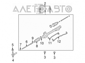 Cap de bara stânga Ford Flex 10-15