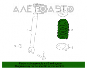 Arc spate stânga Ford Flex 09-12 pre-restilizare FWD