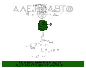 Arcul de suspensie frontal stânga pentru Ford Flex 09-12, model pre-restilizare, cu tracțiune față.