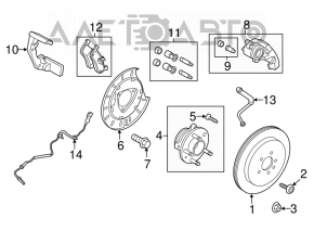 Senzor ABS spate stânga Ford Flex 09-19