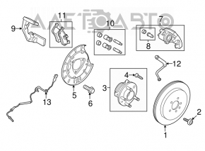 Suport spate dreapta Ford Flex 09-19