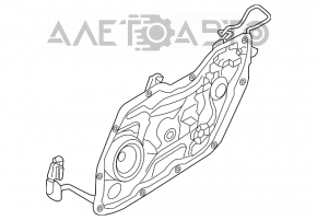 Geam electric cu motor fata dreapta Hyundai Elantra UD 11-16