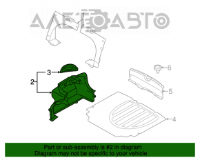 Обшивка арки левая Hyundai Elantra UD 11-16