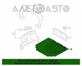 Capacul portbagajului Hyundai Elantra UD 11-16