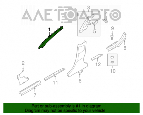 Capacul superioare al amortizorului frontal stânga Hyundai Elantra UD 11-16