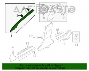 Capacul suportului frontal dreapta superioara Hyundai Elantra UD 11-16