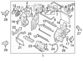 Радиатор отопителя печки Hyundai Elantra UD 11-16