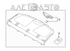 Raftul din spate Hyundai Elantra UD 11-16