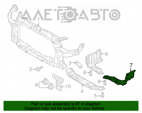 Protecția motorului lateral stânga Hyundai Elantra UD 11-15