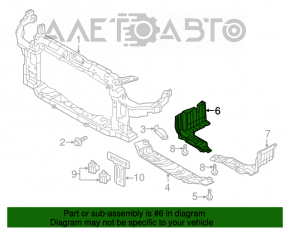 Protecția motorului lateral dreapta Hyundai Elantra UD 11-15