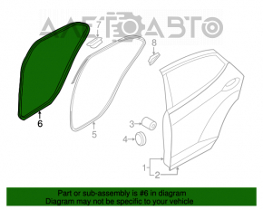 Уплотнитель дверного проема задний правый Hyundai Elantra UD 11-16