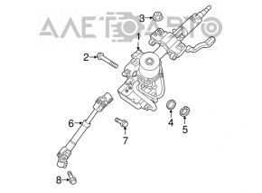 Рулевая колонка ЭУР Hyundai Elantra UD 12-13 под кнопку Start-Stop