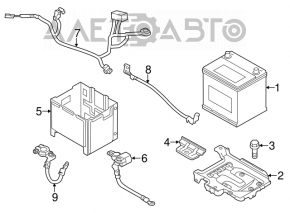 Tava baterie Hyundai Elantra UD 11-16 nou original OEM