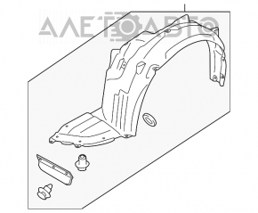 Подкрылок передний левый Subaru Outback 10-14