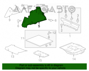 Capacul arcului drept Acura TLX 15-