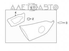 Lampa interioară pentru capacul portbagajului dreapta pentru Infiniti Q50 16-17