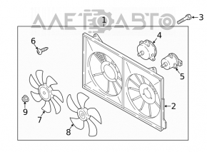 Motorul ventilatorului de răcire dreapta Mazda CX-5 13-16