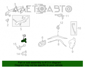 Buclele ușii din față stânga superioară Acura TLX 15-18