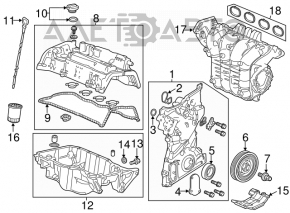 Colector de admisie Acura TLX 15- 2.4