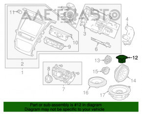 Difuzorul din torpedoul Acura MDX 14-20