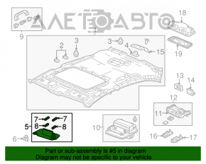 Capota stângă Acura TLX 15-17 bej