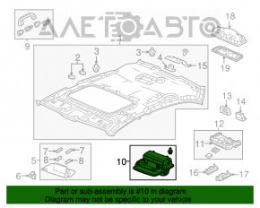 Plafonul de iluminare frontal pentru Acura TLX 15-