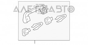 Maner tavan dreapta fata Acura TLX 15 - bej nou original OEM