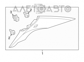 Capac spate stânga Acura TLX 15- bej