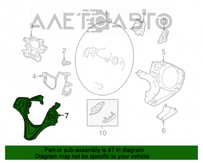 Butoanele de control de pe volanul Acura TLX 15-