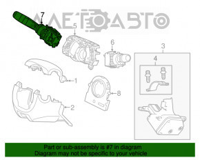 Comutatorul de sub volan stânga Acura MDX 14-20