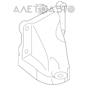 Suportul central al motorului drept al pernei de aer pentru Infiniti Q50 16- RWD 3.0