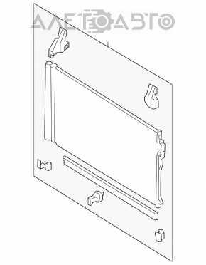 Radiatorul condensatorului de aer condiționat Infiniti Q50 16- 3.0