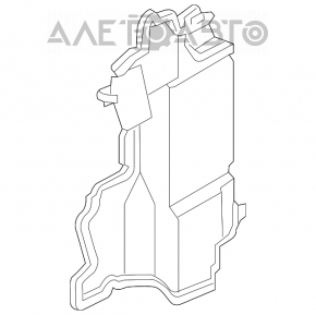 Deflectorul radiatorului stânga pentru Infiniti Q50 16- 3.0