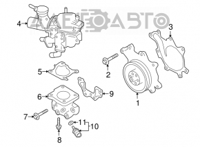 Помпа водяная Infiniti Q50 14- 3.0T