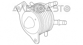 Radiatorul de ulei al cutiei de viteze pentru Infiniti Q50 16- 3.0 RWD