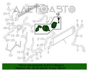 Pompa sistemului de răcire a uleiului pentru Infiniti Q50 16- 3.0