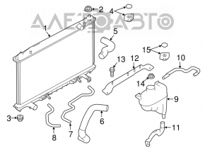 Radiator de răcire apă Infiniti Q50 16- 3.0