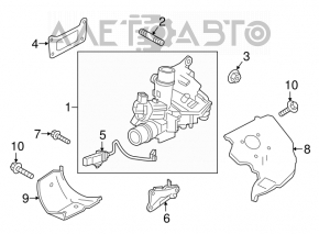 Turbina dreapta Infiniti Q50 16- 3.0 50k, cu lambda