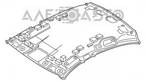 Acoperirea tavanului Infiniti Q50 16- fără plafon panoramic.