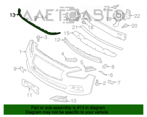 Garnitura capota bumper Infiniti Q50 14-