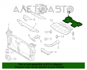 Protecția motorului spate pentru Infiniti Q50 14- RWD