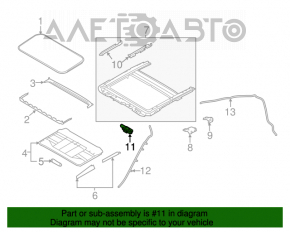 Motorul portbagajului Infiniti Q50 14-