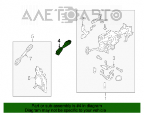 Volanul coloanei de direcție Infiniti Q50 14-19 cu control adaptiv.