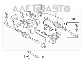 Bară de direcție Infiniti Q50 17-20 RWD EPS