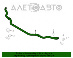 Stabilizatorul frontal Infiniti Q50 14- RWD