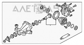 Задний дифференциал редуктор Infiniti Q50 14- RWD 129к