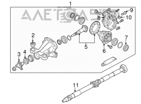 Задний дифференциал редуктор Infiniti Q50 14- RWD 129к