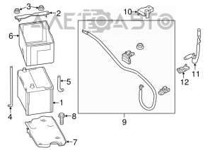 Palet pentru baterie Infiniti Q50 14-