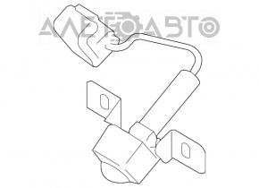 Camera frontală în grila Infiniti Q50 14-19