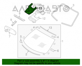 Camera de monitorizare a benzii de circulație de pe parbrizul Infiniti Q50 14-